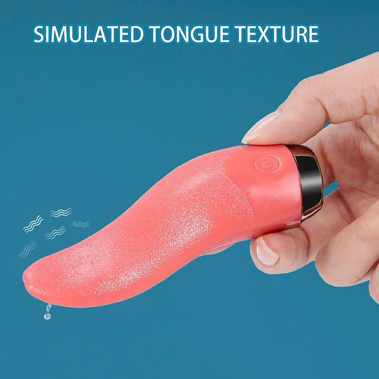 Tongue Tongue Vibration Female Masturbation Soft Silicone Imitation Tongue Sex Toy Frequency Conversion Lick