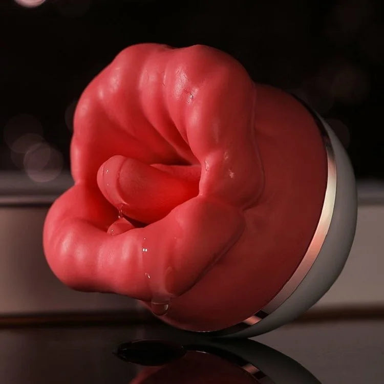 Suction Tongue Licking Swinging Clitoral Vibrator Oral Sex Toy