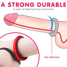 Load image into Gallery viewer, 1.5-Inch Premium Stretchy Longer Harder Stronger Erection Cock Ring Set