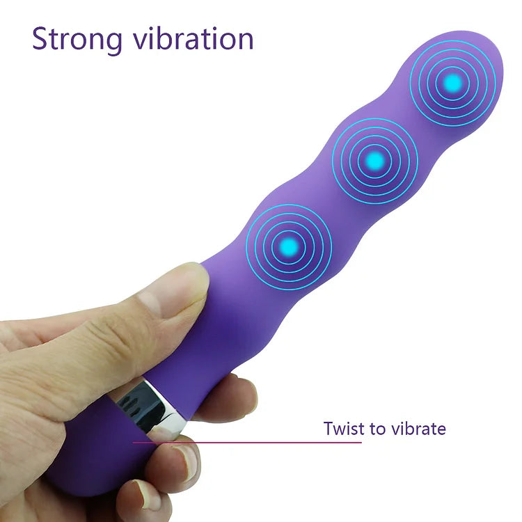 Multi-speed G Spot Vagina Clitoris Anal Plug Dildo Vibrator