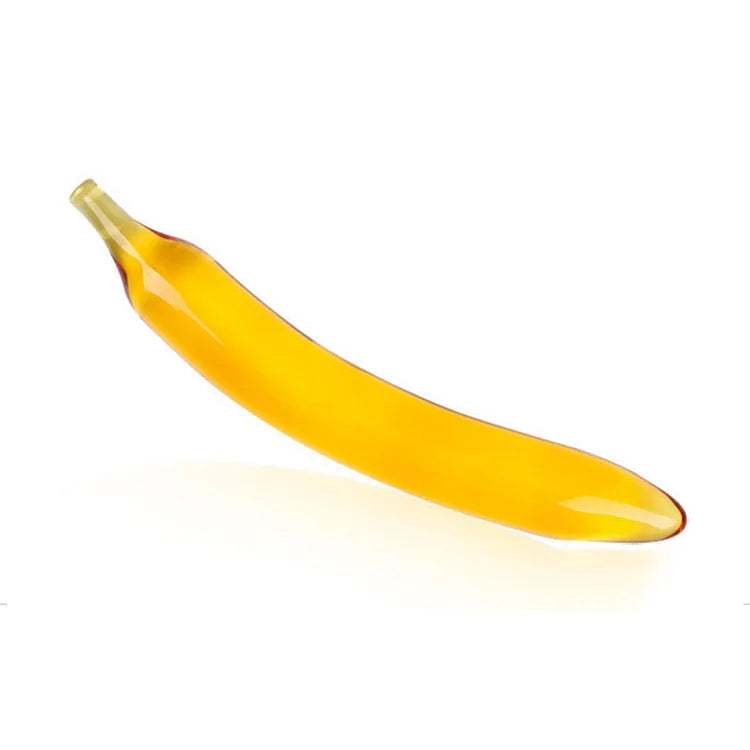 Glass Fruit Penis Female  Masturbator Anal Plug