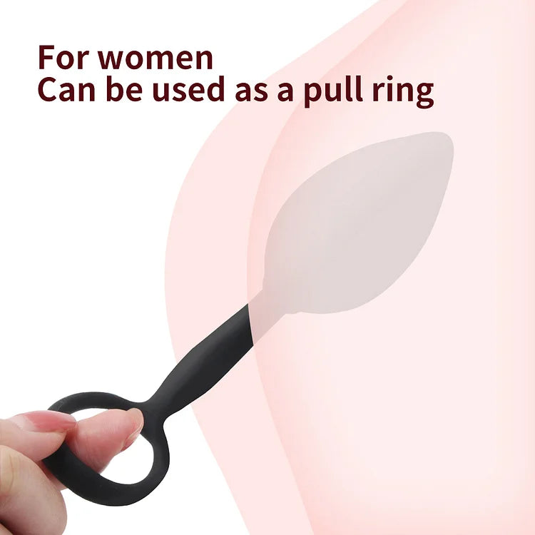 2 In 1 Silicone Anal Plug With Penis Ring Delayed Ejaculation Ring