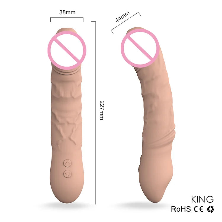 King Rocking Vibrator Female Sex Toy Rechargeable Waterproof