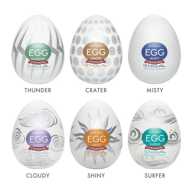 Male Masturbate Eggs Variety Pack for Men Pleasure and Massager, EGG-VP6(2) 6 Counts