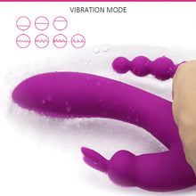 Load image into Gallery viewer, G Spot Dildo Rabbit Vibrator 3-in-one function Vibration Waterproof