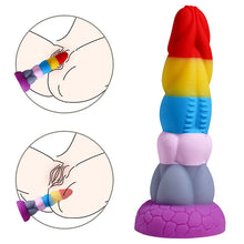 Load image into Gallery viewer, Mixed Color Cotton CandyAnal Plug Male And Female Masturbation Device Silicone Fake Penis Fun Gun Machine Adult Products