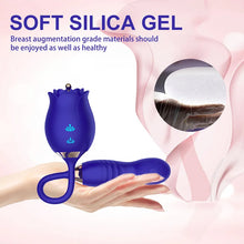 Load image into Gallery viewer, Rose Telescopic Clitoris Stimulator Vibrators Sex Toys For Women 8.0