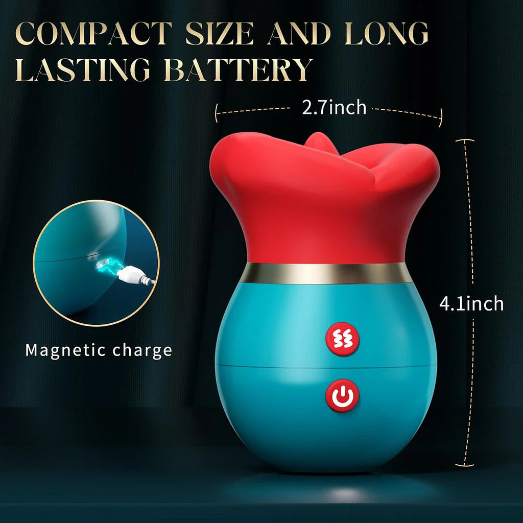 3in1 App Remote Control Big Mouth Vibrator With 360° Tongue Licking & Sucking & Vibrating