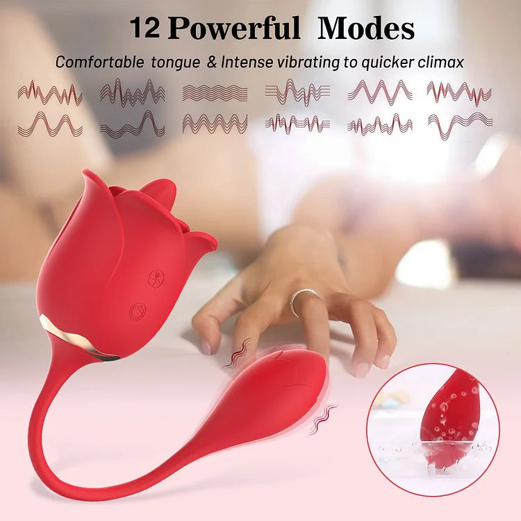 Clitoral Tongue Licking Vibrator Anal Stimulator Nipple Massager Adult Sex Toys For Women