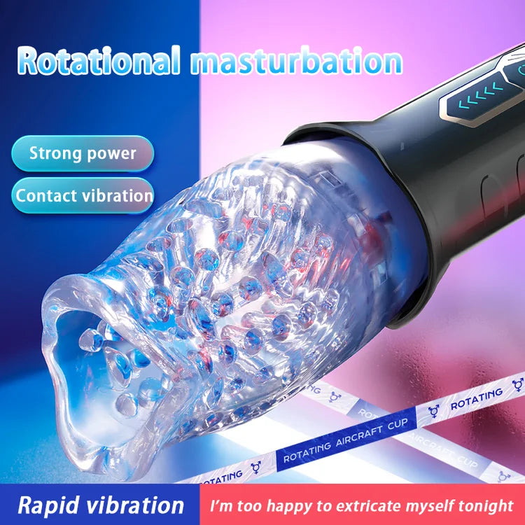 Monica 3.0 Version Rotating Vibrating Blowjob Masturbator