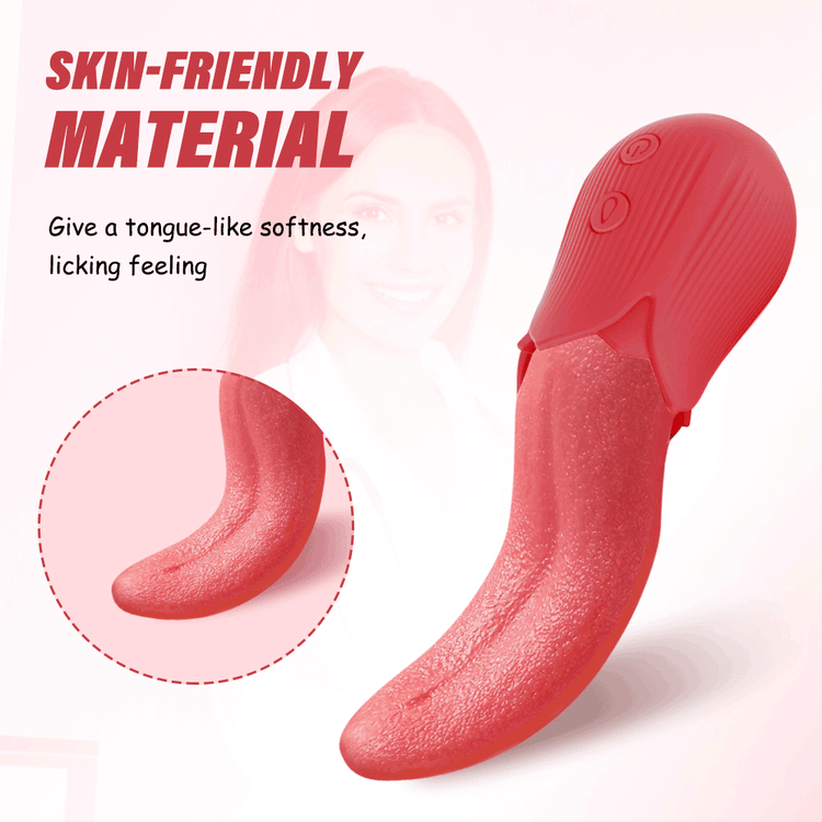 Upgraded Rose - 20 Frequency Tongue Licking Vibrator