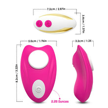 Load image into Gallery viewer, Magnetic Suction Wear Soft Point Invisible Multi Frequency Remote Control Vibration Massage