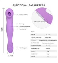 Load image into Gallery viewer, Bending Sucking Stick, Vibrating And Sucking Dual-purpose Vibrating Stick, Female Clitoral Stimulation, Orgasmic Masturbation Device