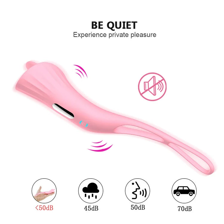 Ballerina Vibrator Vacuum Suction Tongue Licking Vibrator