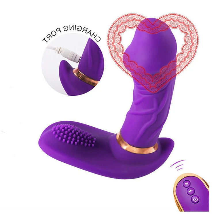 Women's Wireless Remote Control Wear Rocking Masturbation Vibrator, Couples Share Vibrator, Adult Sex Products