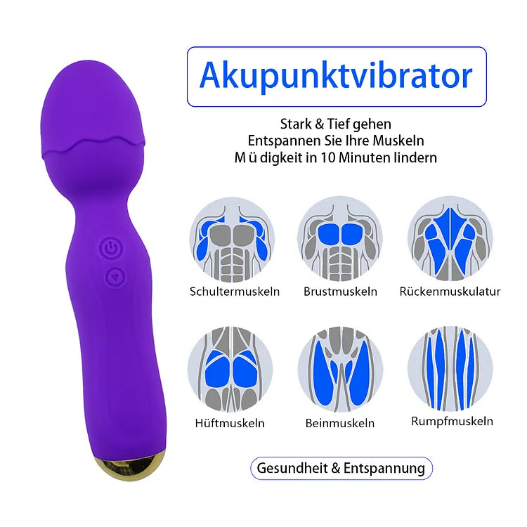 Av Vibrator Women's Masturbation Massager Adult Sex Products Strong Shock Second Tide Massage Stick