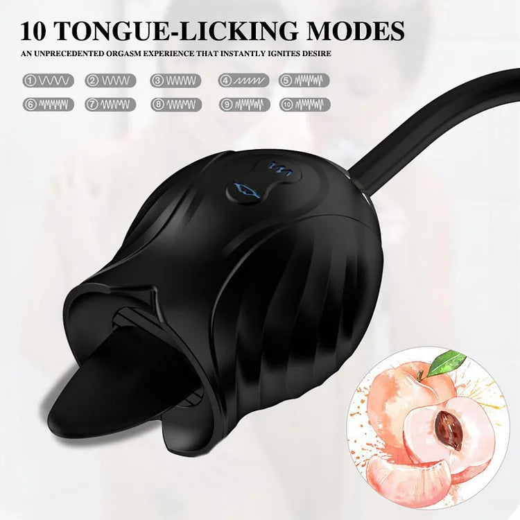 Rose New Product Manting Flower Generation 6 G-spot Tongue Lick Vibration Constant Temperature Double Headed Female Masturbation Female Sex Toy