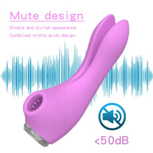 Load image into Gallery viewer, Honey Tongue Tracking Rabbit Ear Shock-absorbing Heating Rod Female Sucking Vibration Masturbation Device Adult Products