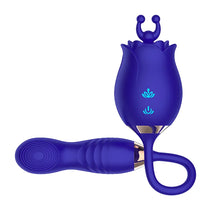 Load image into Gallery viewer, Rose Telescopic Clitoris Stimulator Vibrators Sex Toys For Women 8.0