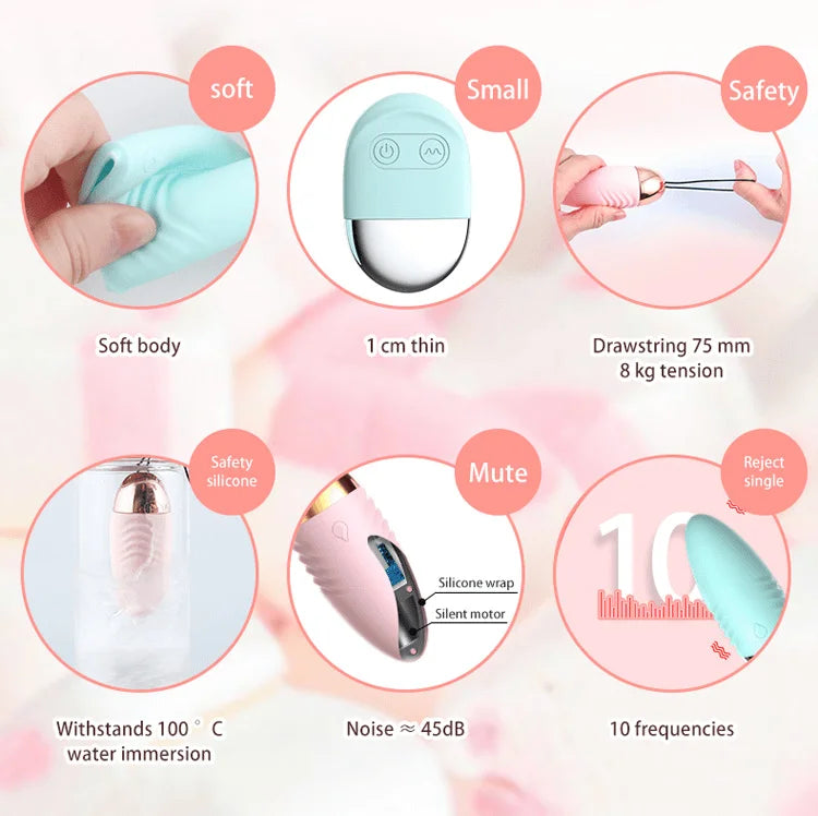 Eggs Toy Wireless Massager Remote Control Vibrator for Female Masturbation