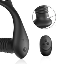 Load image into Gallery viewer, 10 Vibrating Cock Ring Anal Vibrator with Remote Control