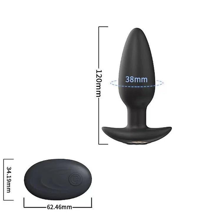 Wireless Remote Anal Plug Dildos Vibrator Prostate Massager Vaginal Stimulator