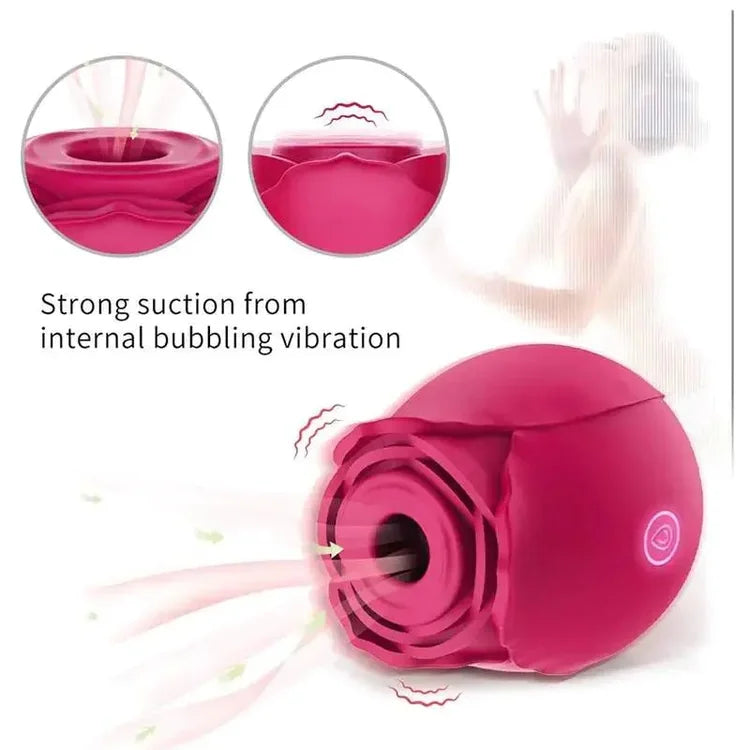 Rose Vaginal Sucking Vibrator Stimulating Toys for Women