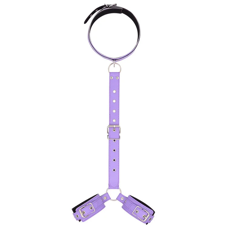 Sm Fun Binding Shackle Collar Handcuffs Female Slaves Teach Men And Women To Share Sex Products Husband And Wife Toys Bdsm