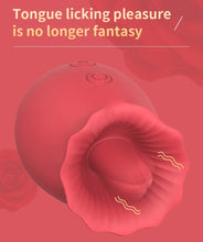 Load image into Gallery viewer, Powerful Rose Toy Vibrator With Tongue Licking Oral Nipple Clit Clitoris Stimulator