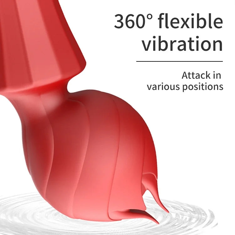 Rose Head G-spot Flexible Vibrator