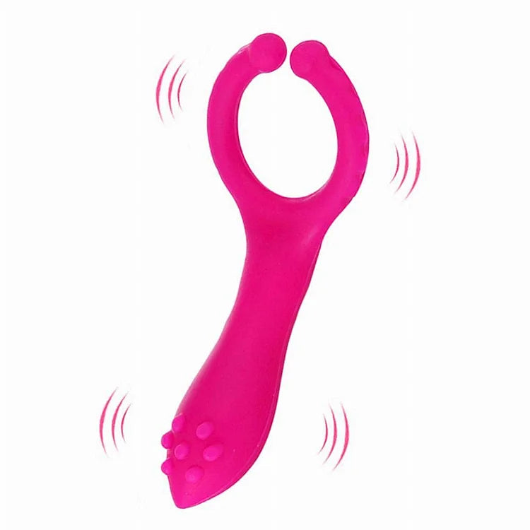 Perlsvibe Silicone G Spot Stimulate Vibrators Dildo Nipple Clip Masturbator