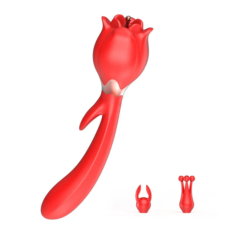 Rose Toy Vibrator Nipple Massager Dildo Clitoris Stimulator