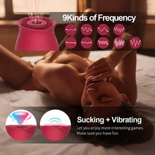 Load image into Gallery viewer, Rose Sucking Vibrator Clit Stimulation Massager