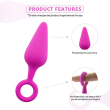 Load image into Gallery viewer, Pull Ring Backcourt Pull Bead Anal Plug Silicone Anal Plug Male And Female Anal Plug Adult Sex Toys