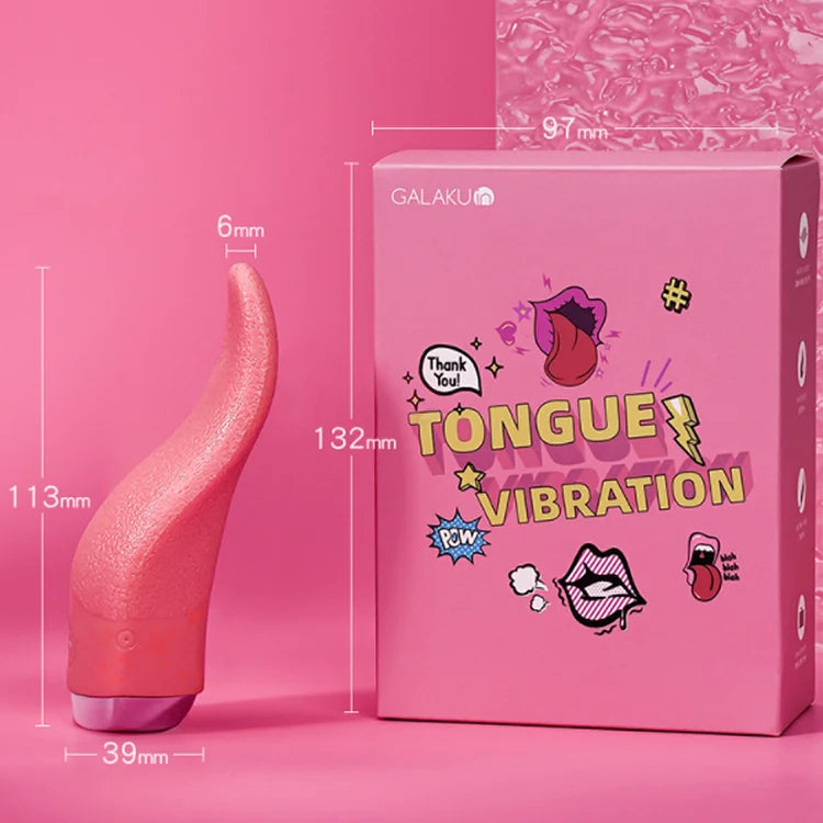 Tongue Tongue Vibration Female Masturbation Soft Silicone Imitation Tongue Sex Toy Frequency Conversion Lick