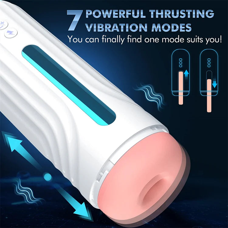 Automatic Male Masturbator Cup - 7 Thrusting & Vibrating Function