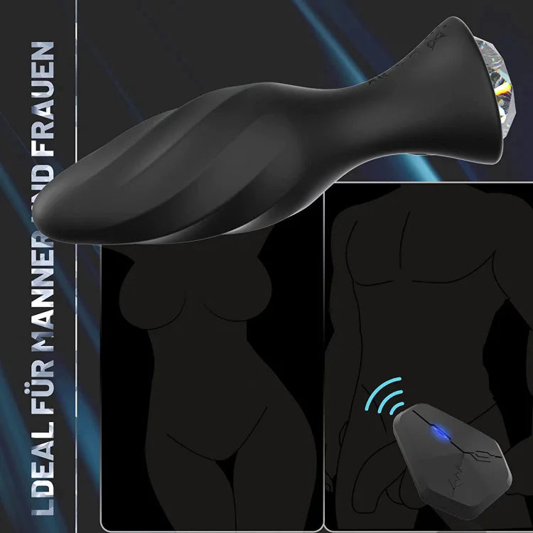 Prostate Massager Wireless Anal Plug Vibrator Butt Plug Remote Control