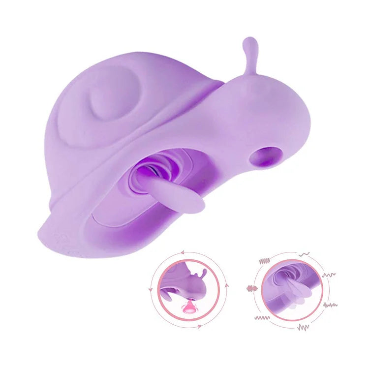 New Snail Sucking Cute Little Jumping Egg Female Orgasm Tongue Licking Vibration Masturator Adult Sex Toys