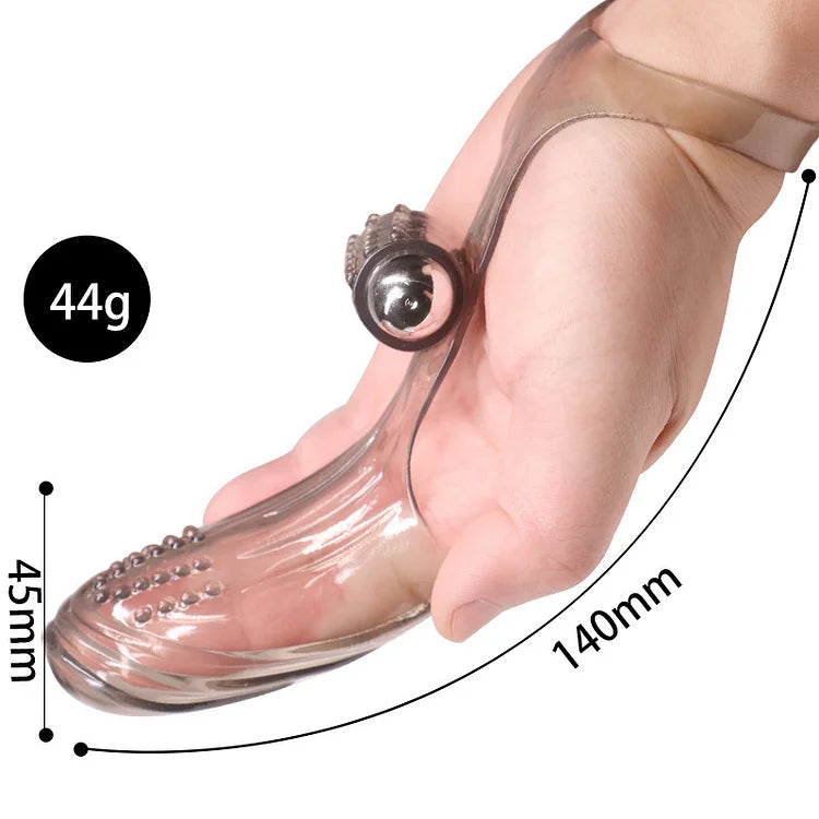 Finger Vibrating Sleeve Sex Toy For Adults