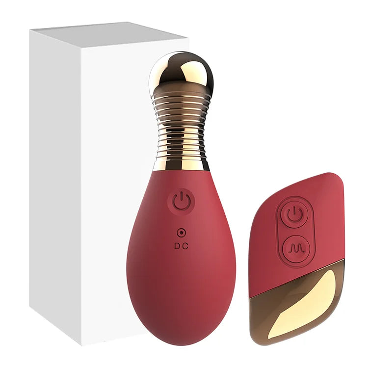 Remote control mini perfume bottle jumping egg multi-frequency strong shock bean stimulation friction R head vibrator