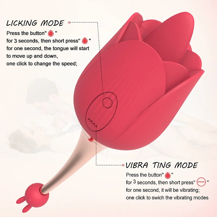 Rose Toy Clit Vibrator And Licker