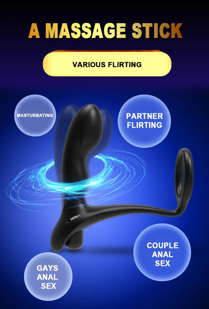 New Raptor Male Massager, Anal Plug Massage Stick, Vibrator, Adult Sex Toy